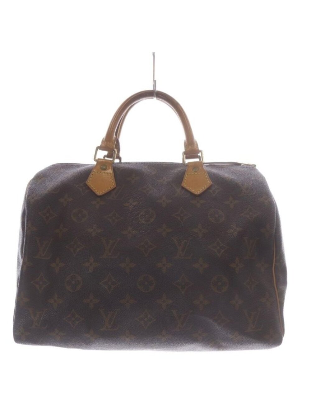 Louis Vuitton Monogram Speedy 30 Handbag Brown with Padlock